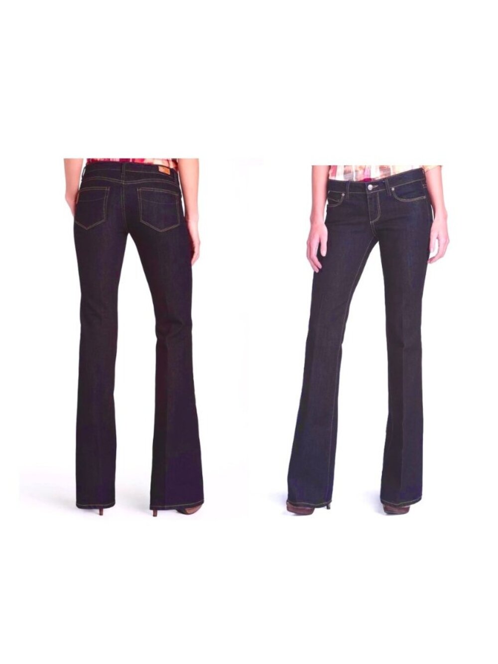 PAIGE LAUREL CANYON BOOTCUT LOW RISE DENIM JEANS - 26 - USA MADE!